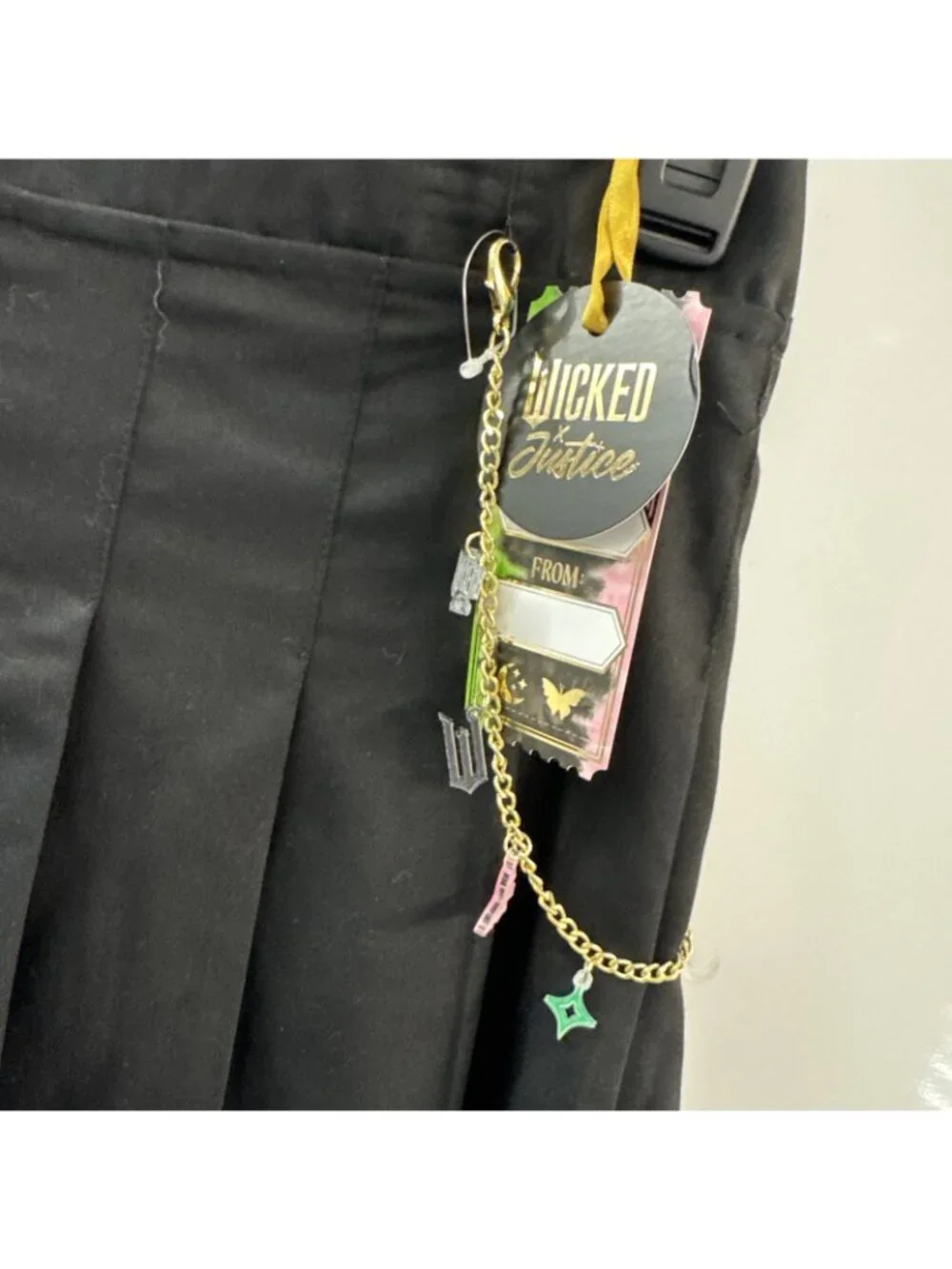Justice Girls X Wicked Pleated Skirt, Size  MEDIUM 10. BLACK NEW‎